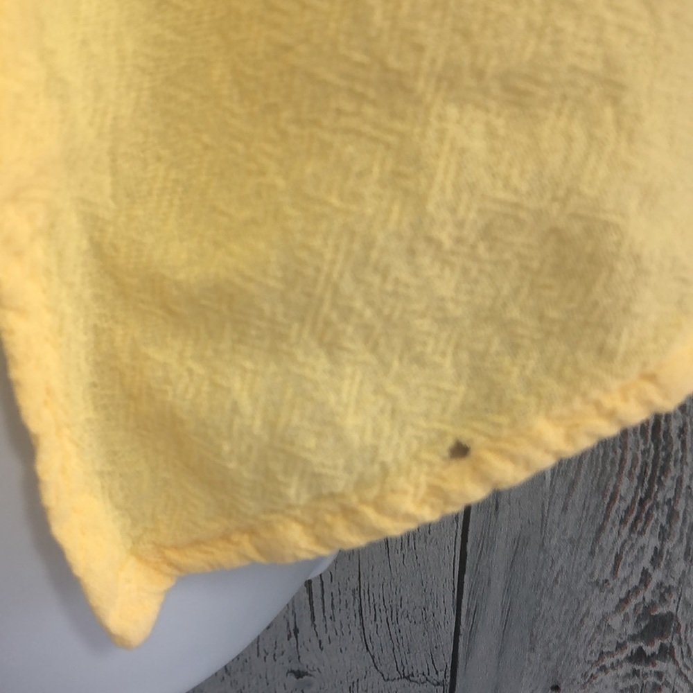 Gauze 2 Button Yellow Crop Top 2 - Picture 4 of 9